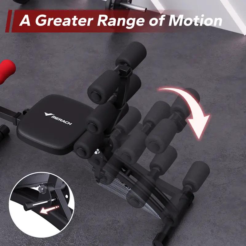 🏋️ MERACH 10-in-1 Ab Machine Workout Bench – Transform Your Core at Home! 💪🔥