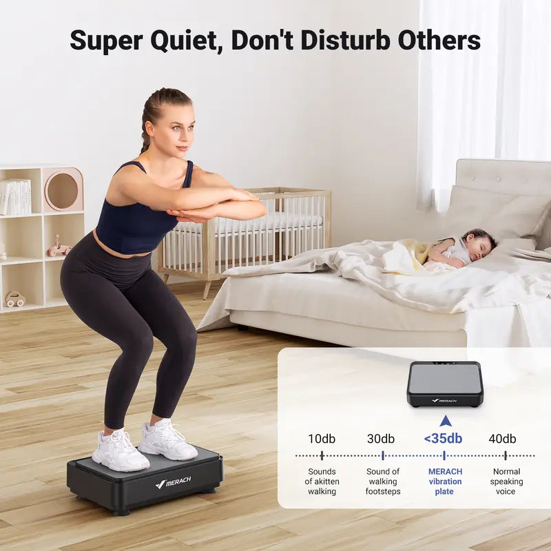 ✨ MERACH Mini Vibration Plate – Full-Body Workout in 20 Minutes! 💪