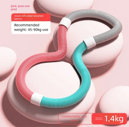🌀 Spring Hula Hoop – Foldable Weighted Fitness Hoop for Waist Toning | Soft, Safe & Fun Core Workout Tool for Adults 🌟💃
