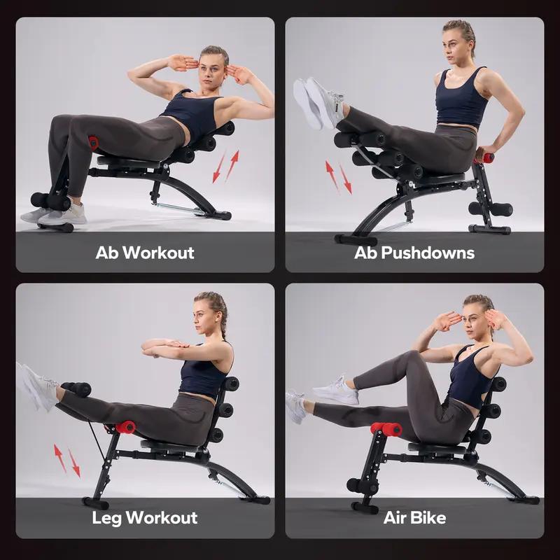 🏋️ MERACH 10-in-1 Ab Machine Workout Bench – Transform Your Core at Home! 💪🔥