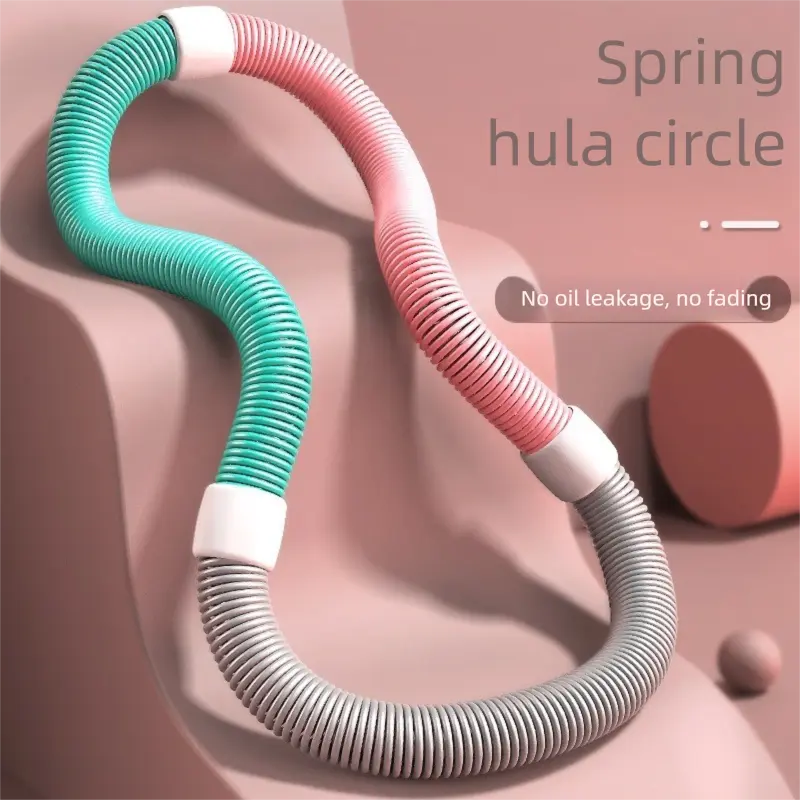 🌀 Spring Hula Hoop – Foldable Weighted Fitness Hoop for Waist Toning | Soft, Safe & Fun Core Workout Tool for Adults 🌟💃
