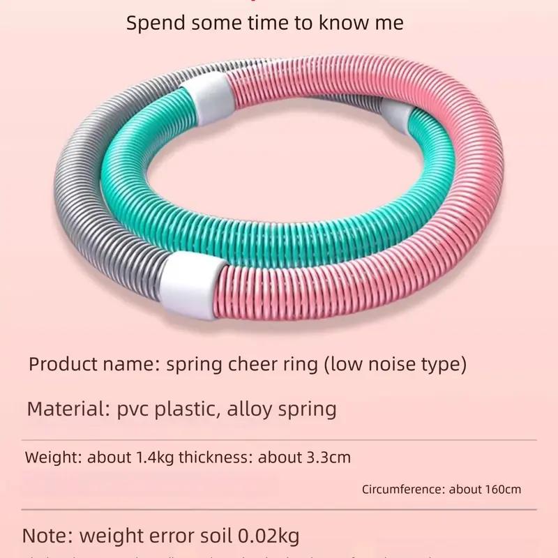 🌀 Spring Hula Hoop – Foldable Weighted Fitness Hoop for Waist Toning | Soft, Safe & Fun Core Workout Tool for Adults 🌟💃